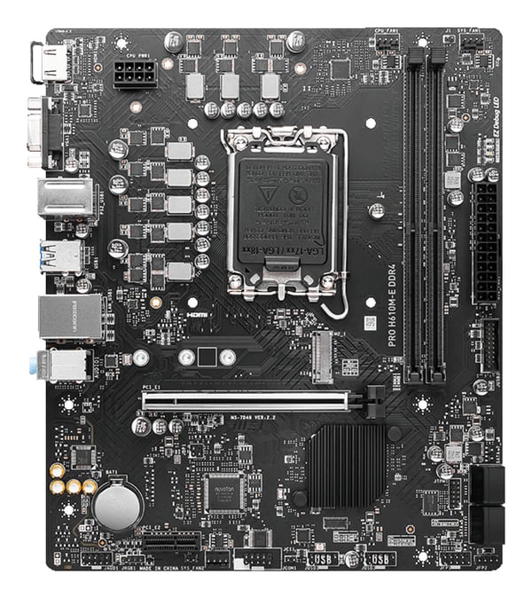MSI PRO H610M-E DDR4 bundkort Intel H610 LGA 1700 micro ATX