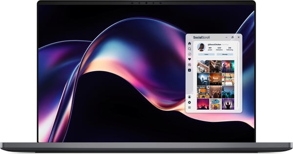 DELL XPS 14 DA14260 Copilot+ PC Intel Core Ultra X7 358H Laptop 35,6 cm (14") Berøringsskærm 2.8K 32 GB LPDDR5x-SDRAM 1 TB SSD Wi-Fi 7 (802.11be) Windows 11 Pro Grafit Spansk