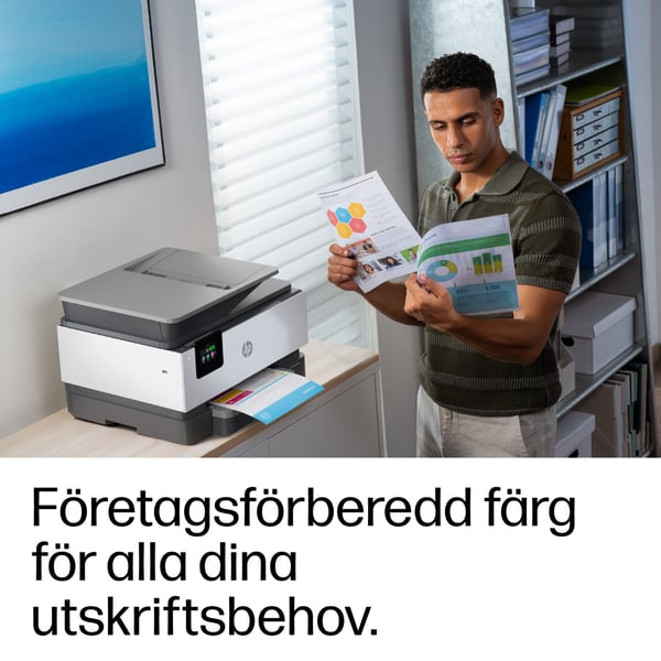 HP OfficeJet Pro 9135e Trådlöst All-in-One Färg Skrivare, Instant Ink; Dubbelsidig utskrift