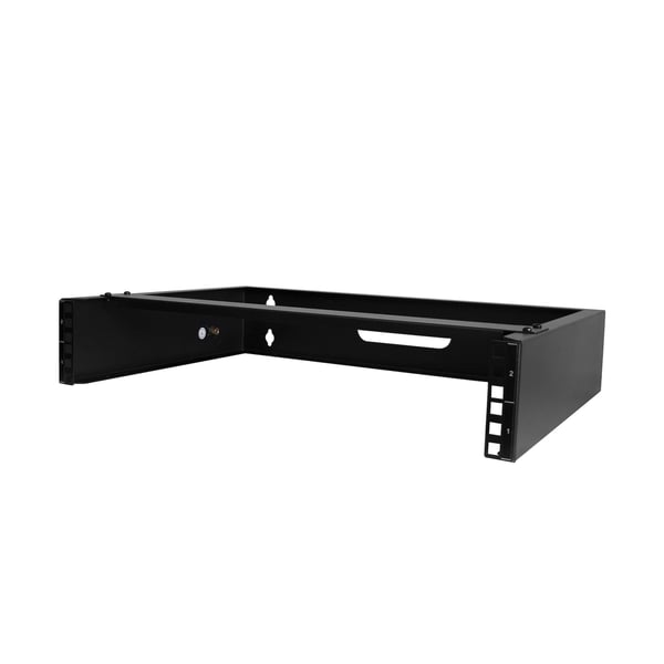 StarTech.com 2U&nbsp;väggmonterat rack&nbsp;- 14 tum. Djup&nbsp;(Lågprofil)&nbsp; - 19-tums väggmonterat patchpanelfäste för grund server- och IT-utrustning,&nbsp;nätverksswitchar&nbsp; - 35 kg vikt&nbsp;kapacitet, svart