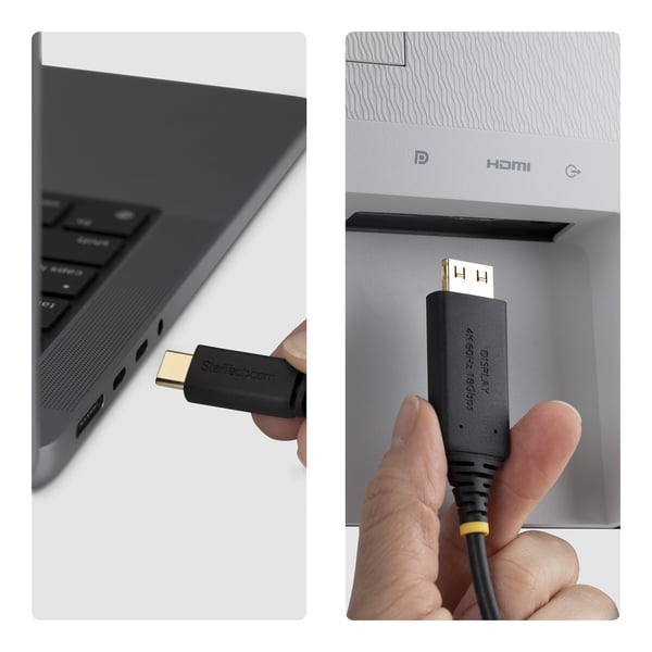 StarTech.com 1M-USBC-HDMI-4K60-G videokaapeli-adapteri USB Type-C HDMI-tyyppi A (vakio) Musta