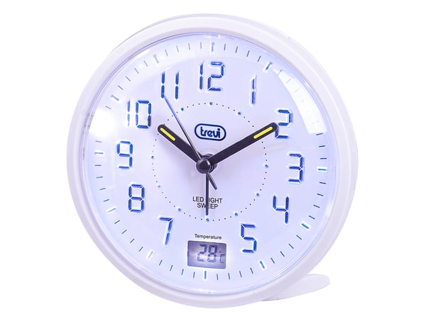 Trevi SL 3P27 Quartz-väckarklocka Vit