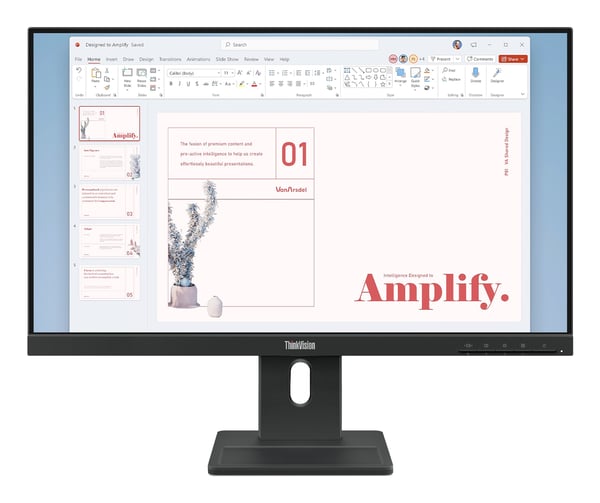 Lenovo ThinkVision E24-40 tietokoneen litteä näyttö 60,5 cm (23.8") 1920 x 1080 pikseliä Full HD LCD Musta