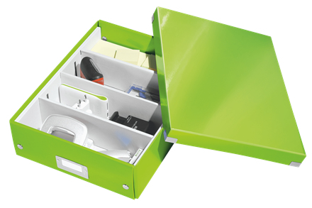 Leitz Click & Store WOW Medium Sorteringslåda, 85% återvunnen kartong