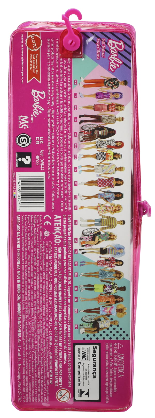 Barbie Fashionistas HBV23 dockor