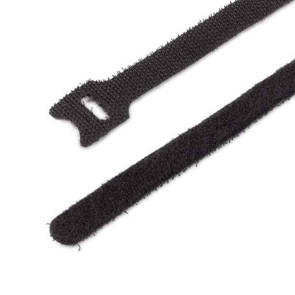 StarTech.com B506I-HOOK-LOOP-TIES kabelsamler Krog og løkke kabelbinder Nylon Sort 50 stk