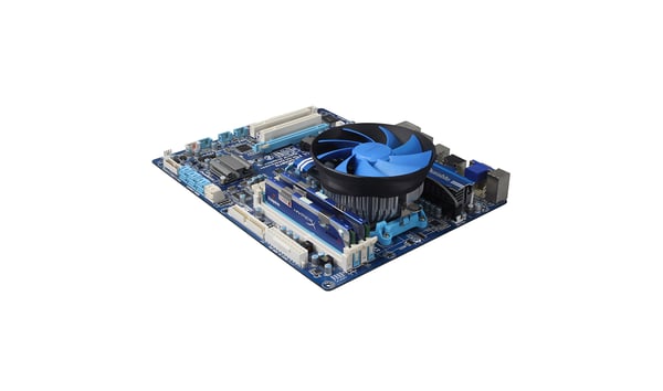 DeepCool Gamma Archer Processor Luftkøler 12 cm Aluminium, Sort, Blå 1 stk