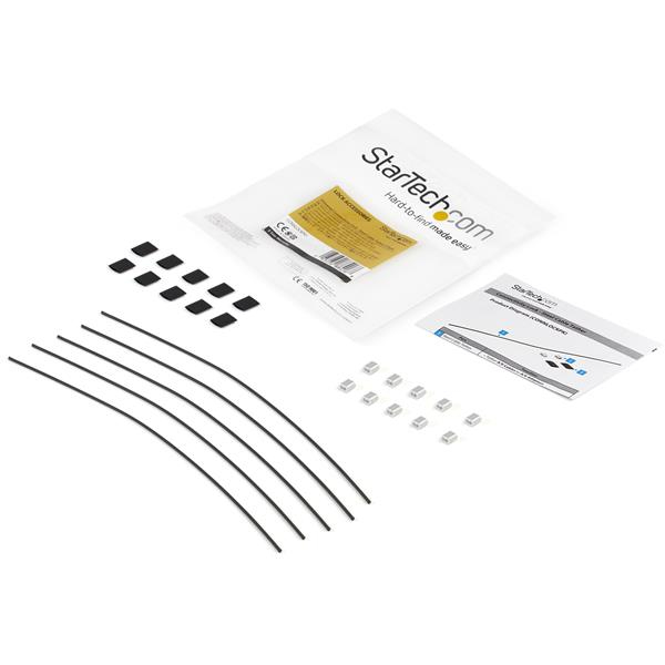 StarTech.com CONNLOCKPK5 kabelorganisator Gulv Kabeltilslutning Sølv 5 stk