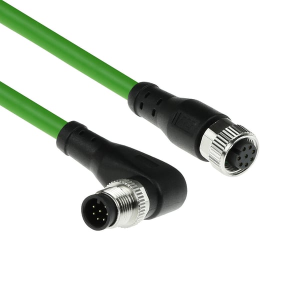 ACT SC3941 sensor- & aktuatorkabel 1,5 m M12 Sort/grøn
