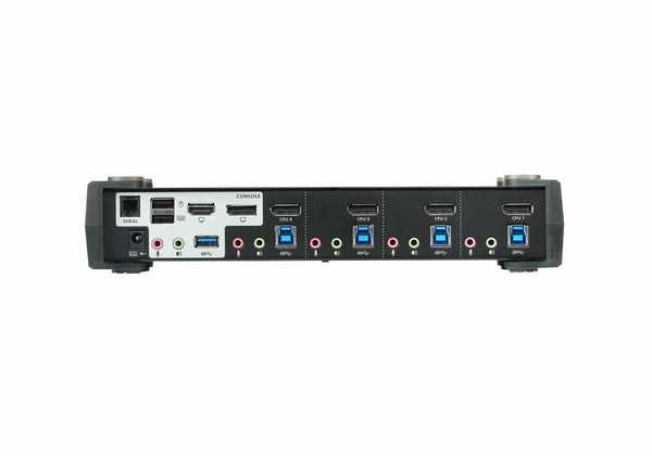 ATEN USB 3.0 4K DisplayPort MST KVMP™-switch med 4 portar (kablar medföljer)