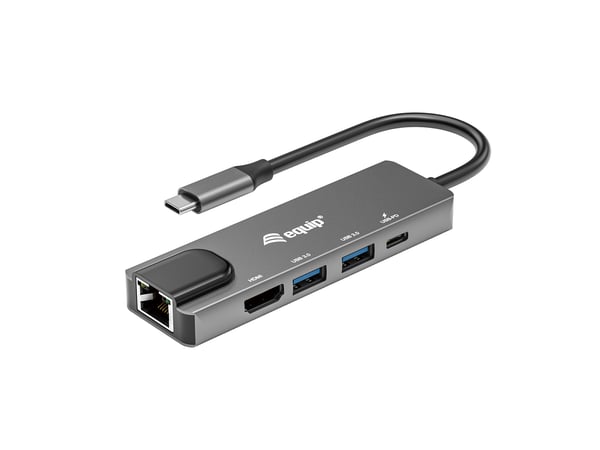 Equip 133489 dockingstation Ledningsført USB 3.2 Gen 1 (3.1 Gen 1) Type-C Grå