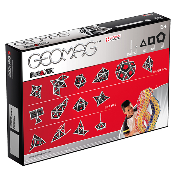Geomag Panels Black&White 68 pcs Neodymium magnet-legetøj