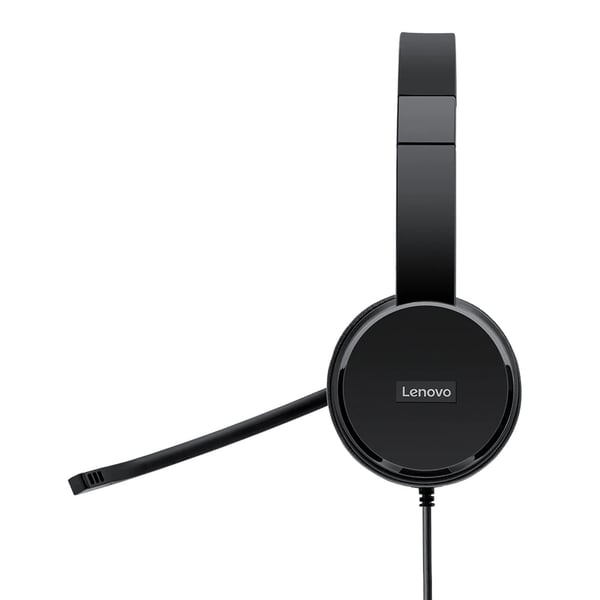Lenovo 4XD0X88524 hovedtelefoner/headset Ledningsført Kontor/Callcenter Sort