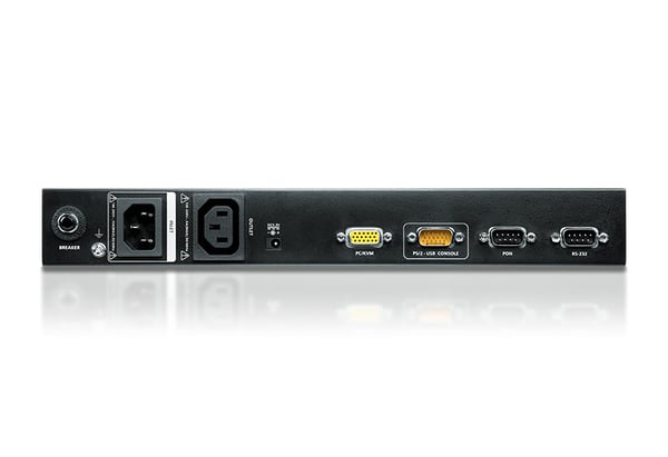 ATEN 1-lokal/fjärran delad åtkomst, 1 VGA KVM over IP-switch med en port för lokalt/fjärran delad åtkomst med omkopplingsbar PDU med enkel utgång (1920 x 1200)