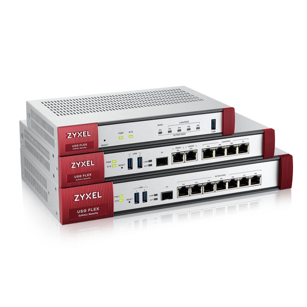 Zyxel USG Flex 100 firewall (hardware) 0,9 Gbit/sek.