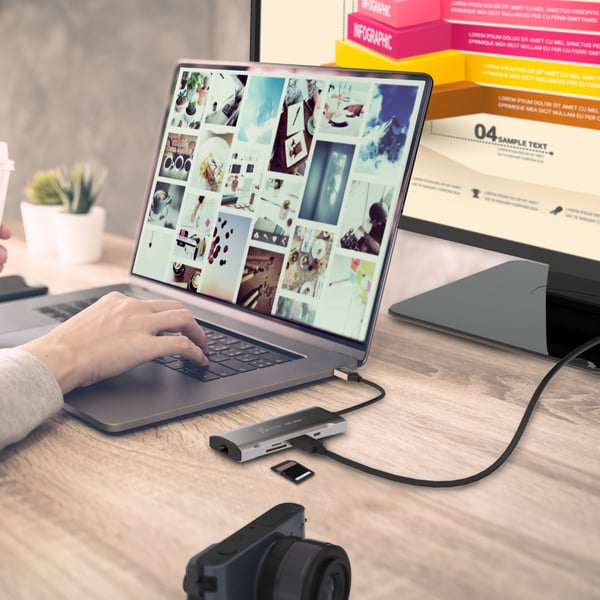 j5create JCD393-N 4K60 Elite USB-C® 10Gbps mini dockningsstation