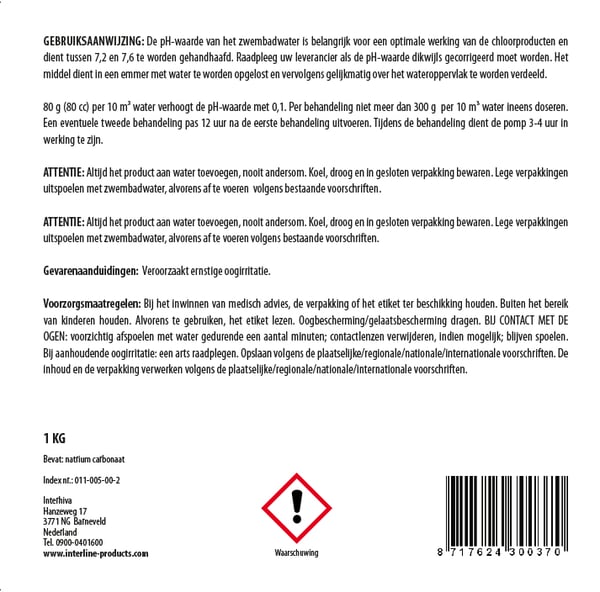 Interline 52881104 kemikalie til vandbehandling