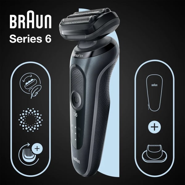Braun Series 6 61-N1200s Folierakapparat Trimmer Svart