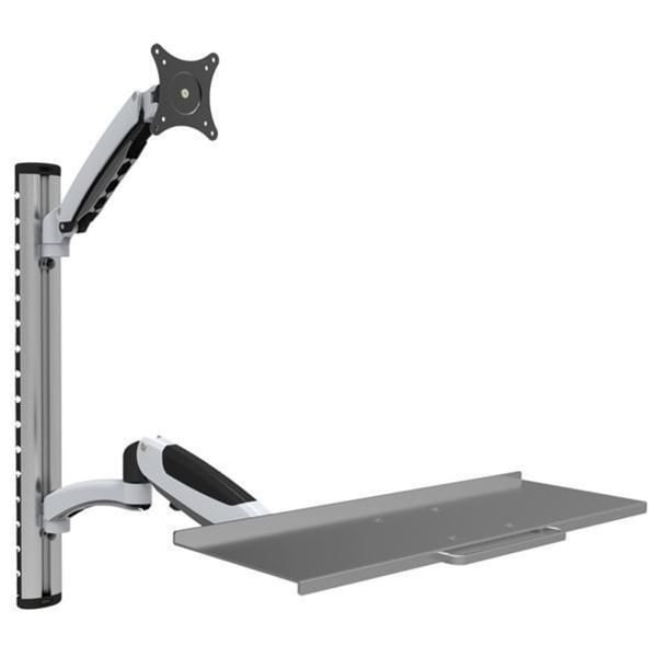 Techly ICA-PLW 02 fäste och ställ till bildskärm 68,6 cm (27") Vägg Silver