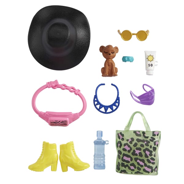 Barbie Fashionistas Barbie-tillbehör, temapaket för Barbie-dockor