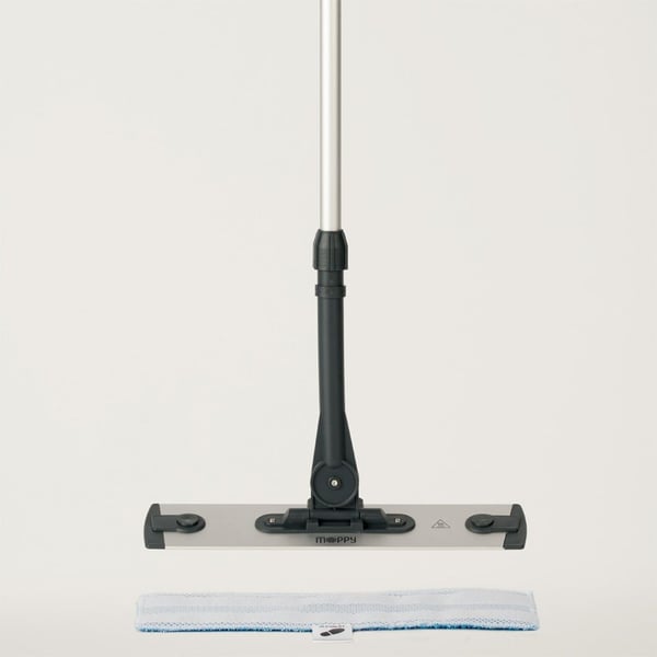 Polti Moppy Black Premium Ångmopp 0,7 l 1500 W Aluminium, Svart
