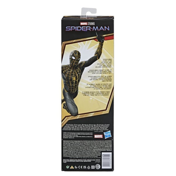 Marvel Spider-Man Titan Hero Black & Gold Suit Spider-Man