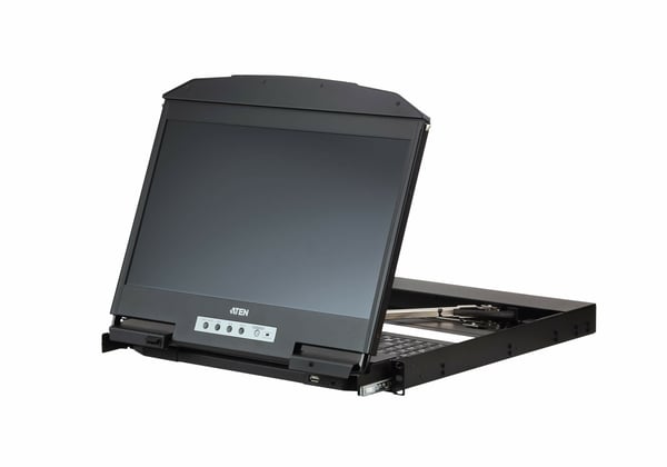 ATEN CL3800NW rack 47 cm (18.5") 1920 x 1080 pixlar Metall, Plast Svart 1U