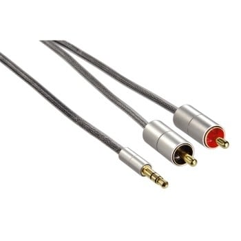 Hama 00080865 audiokaapeli 2 m 3.5mm 2 x RCA Hopea