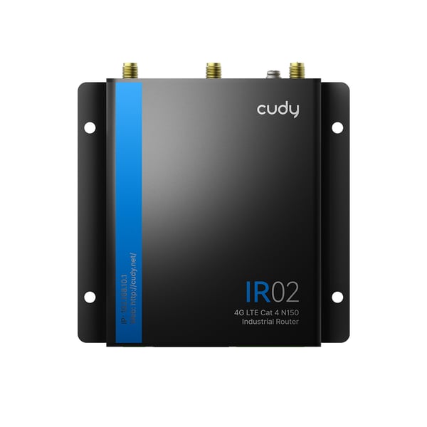 Cudy 4G LTE Cat 4 N150 Industrial Wi-Fi Router, IR02 1.0 Cellulær netværksrouter