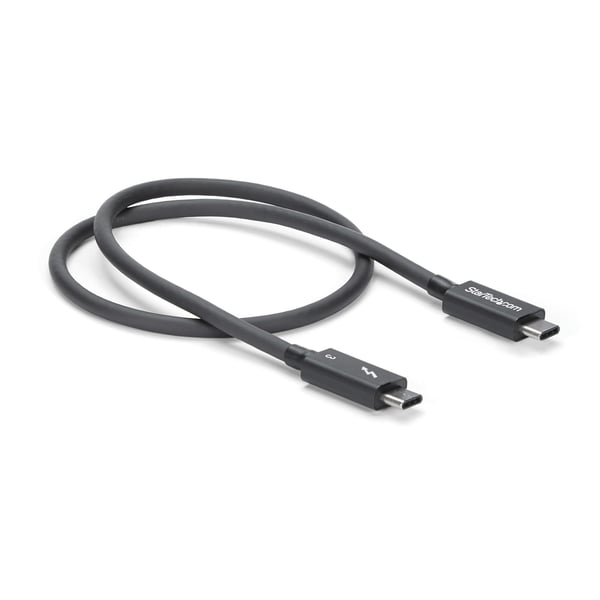StarTech.com 50 cm (1,6 fot) Thunderbolt 3-kabel, 40 Gbps, 100 W PD, 4K/5K-video, Thunderbolt-certifierad