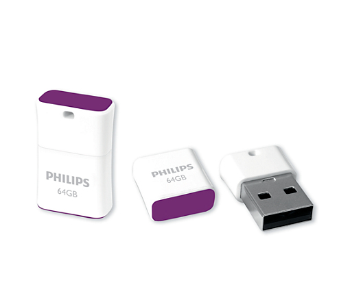 Philips FM64FD85B/00 USB-sticka 64 GB USB Type-A 2.0 Lila, Vit Philips FM64FD85B/00 USB-sticka 64 GB USB Type-A 2.0 Lila, Vit