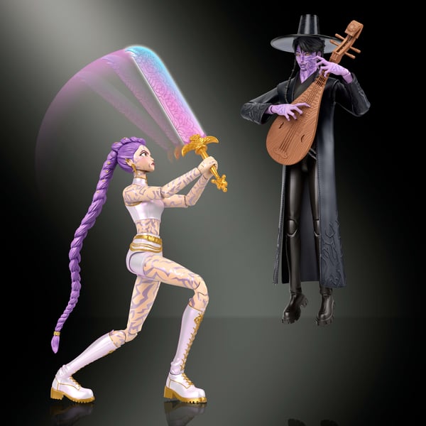 Mattel Kpop Demon Hunters Rumi & Jinu: Final Battle Action Figure 2-pack