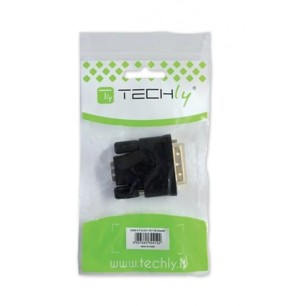 Techly DVI - VGA F/M DVI-I Sort