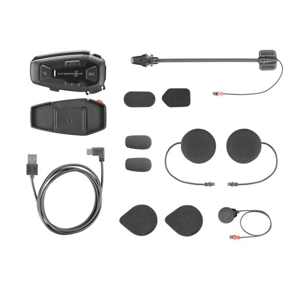 Interphone INTERPHOUCOM8R motorcykel samtaleanlæg 1600 m Sort