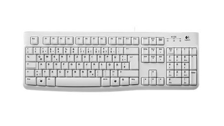 Logitech K120 for Business tangentbord Kontor USB QWERTZ tyska Vit Logitech K120 for Business tangentbord Kontor USB QWERTZ tyska Vit