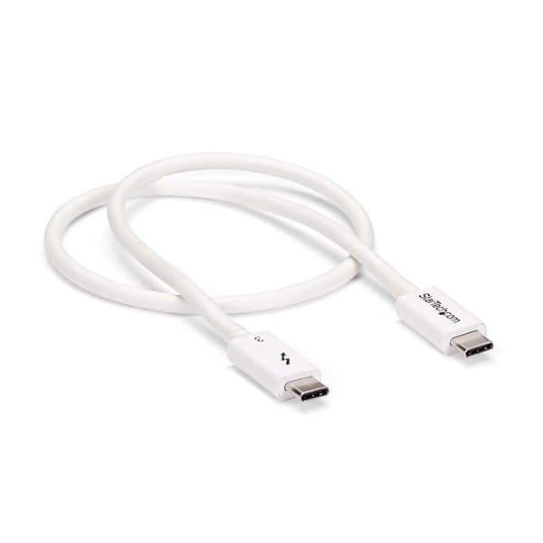 StarTech.com TBLT34MM50CW Thunderbolt kabel 0,5 m 40 Gbit/sek. Hvid