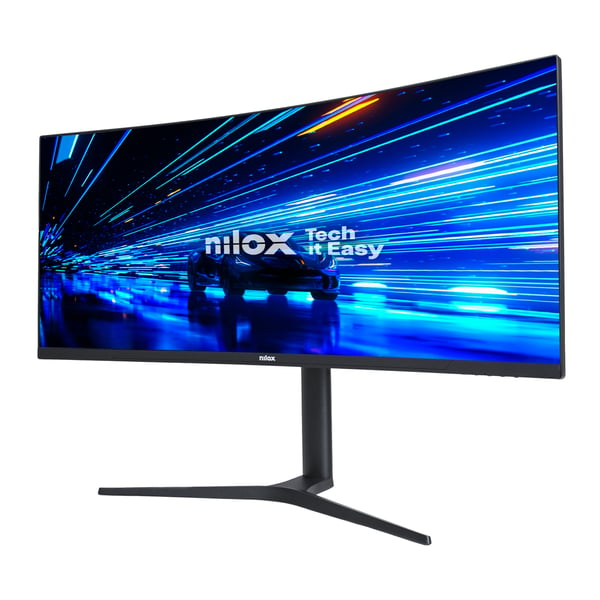 Nilox MONITOR 34" NXM344KD11 ULTRAWIDE 4K CURVO 144HZ 2HDMI 2DP 1MS MMDIA computerskærm 86,4 cm (34") 3440 x 1440 pixel UltraWide Quad HD LED Sort