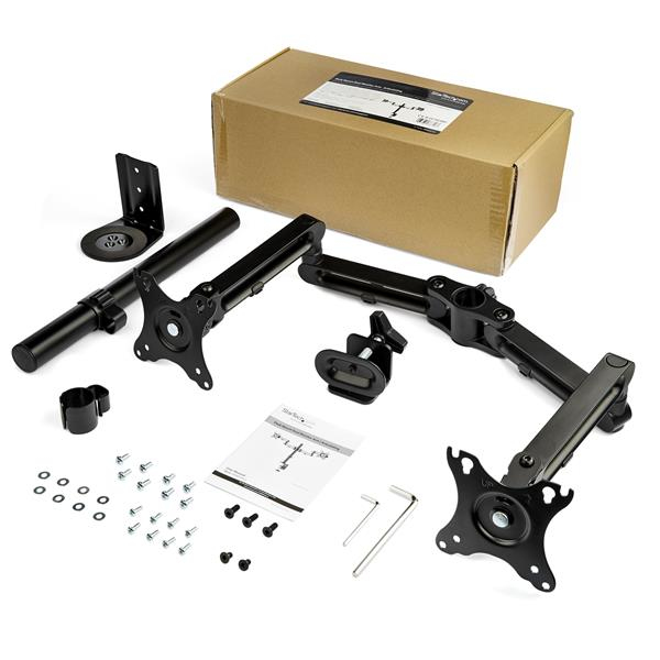 StarTech.com ARMDUAL3 skærmbeslag og -stativer 81,3 cm (32") Skrivebord Sort