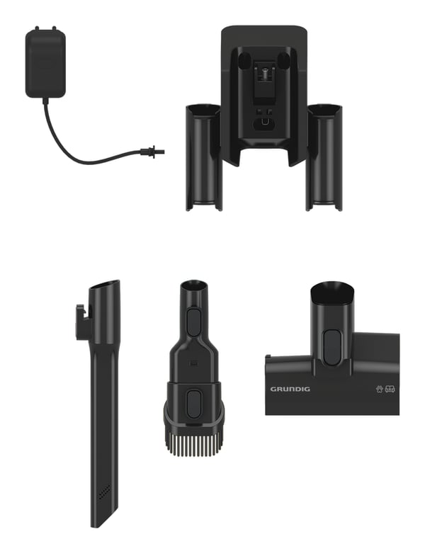 Grundig VCP 8331 Pro Kablosuz Şarjlı Dikey Süpürge Stick vakuum Batteri Tør&våd EPA Poseløs 0,5 L 450 W Anthracit 2500 At