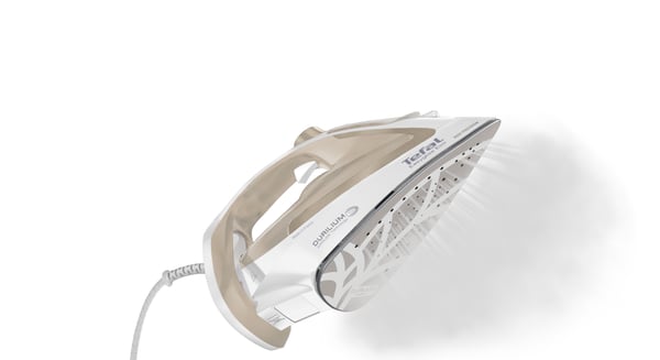 Tefal Easygliss Eco FV5780 Torr & Ångstrykjärn Durilium Airglide-sulplatta 2800 W brons, Vit
