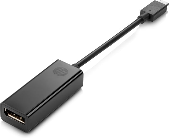 HP USB Type-C to DisplayPort Adapter USB grafisk adapter Sort