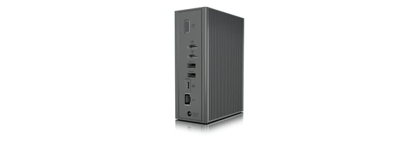 ICY BOX IB-DK2262AC Langallinen USB 3.2 Gen 1 (3.1 Gen 1) Type-C Antrasiitti