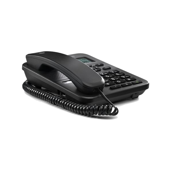 Motorola CT202 Analog telefon Namn och uppringnings-ID Svart