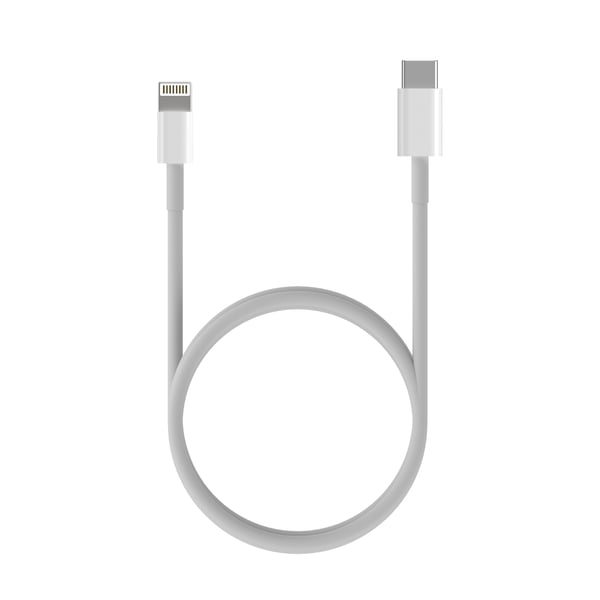 AISENS A102-0543 Lightning kabel 0,5 m Hvid