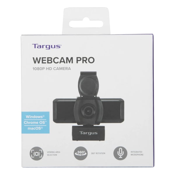 Targus AVC041GL webbkameror 2 MP 1920 x 1080 pixlar USB 2.0 Svart