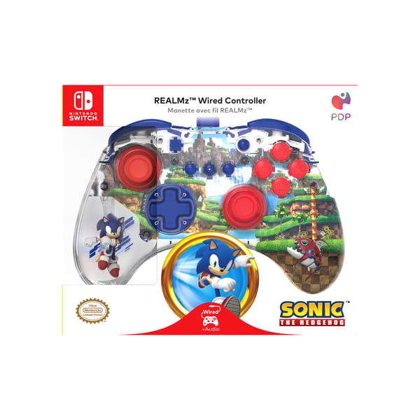 PDP REALMz Gennemsigtig USB Gamepad Analog/digital Nintendo Switch, Nintendo Switch OLED