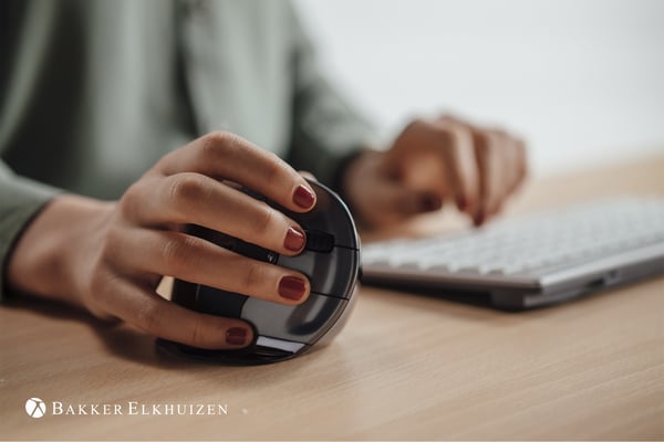 BakkerElkhuizen Evoluent D Medium Wireless datormöss Kontor Högerhand RF Trådlös laser 3200 DPI