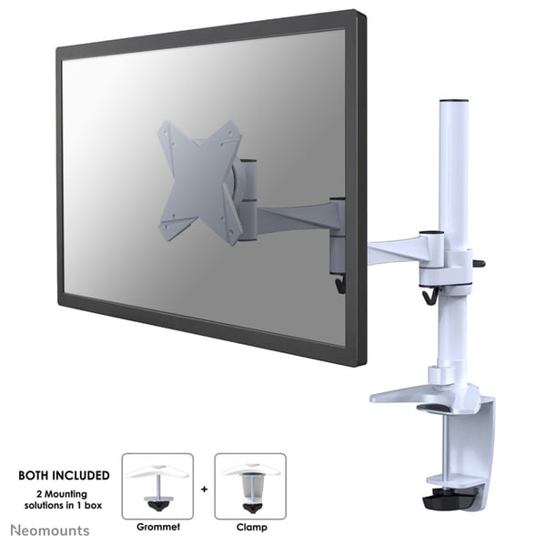 Neomounts FPMA-D1330WHITE monitorin kiinnike ja jalusta 76,2 cm (30") Vastaanotto Valkoinen Neomounts FPMA-D1330WHITE monitorin kiinnike ja jalusta 76,2 cm (30") Vastaanotto Valkoinen