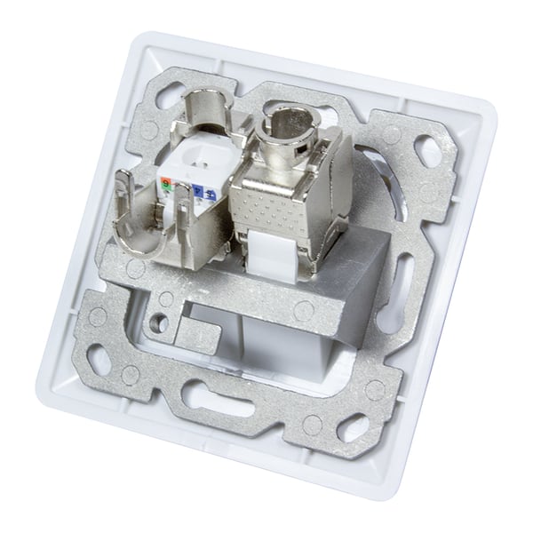 LogiLink NK4020 pistorasia 2 x RJ-45 Valkoinen