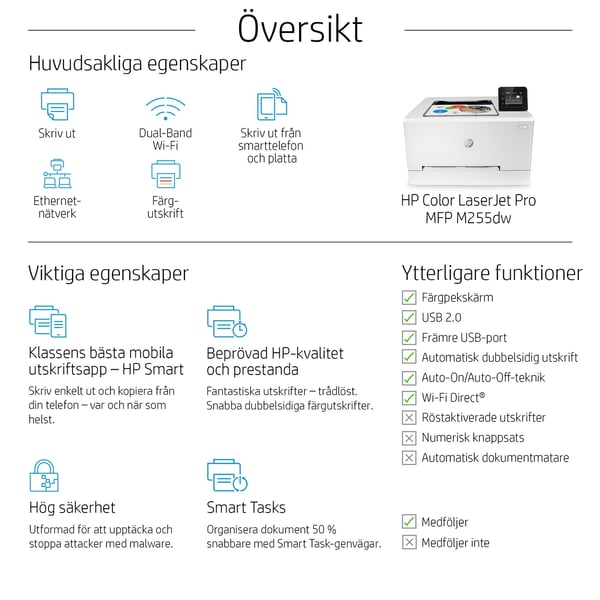 HP Color LaserJet Pro M255dw